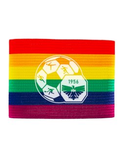 Regenbogenbinde mit Logo
