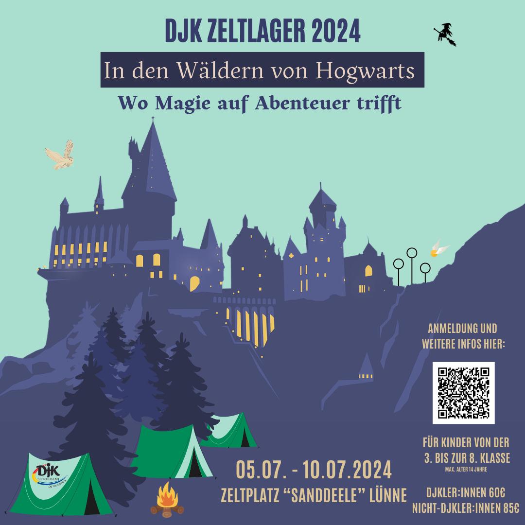 Anmeldungen für das DJK Zeltlager 2024 ab sofort möglich!